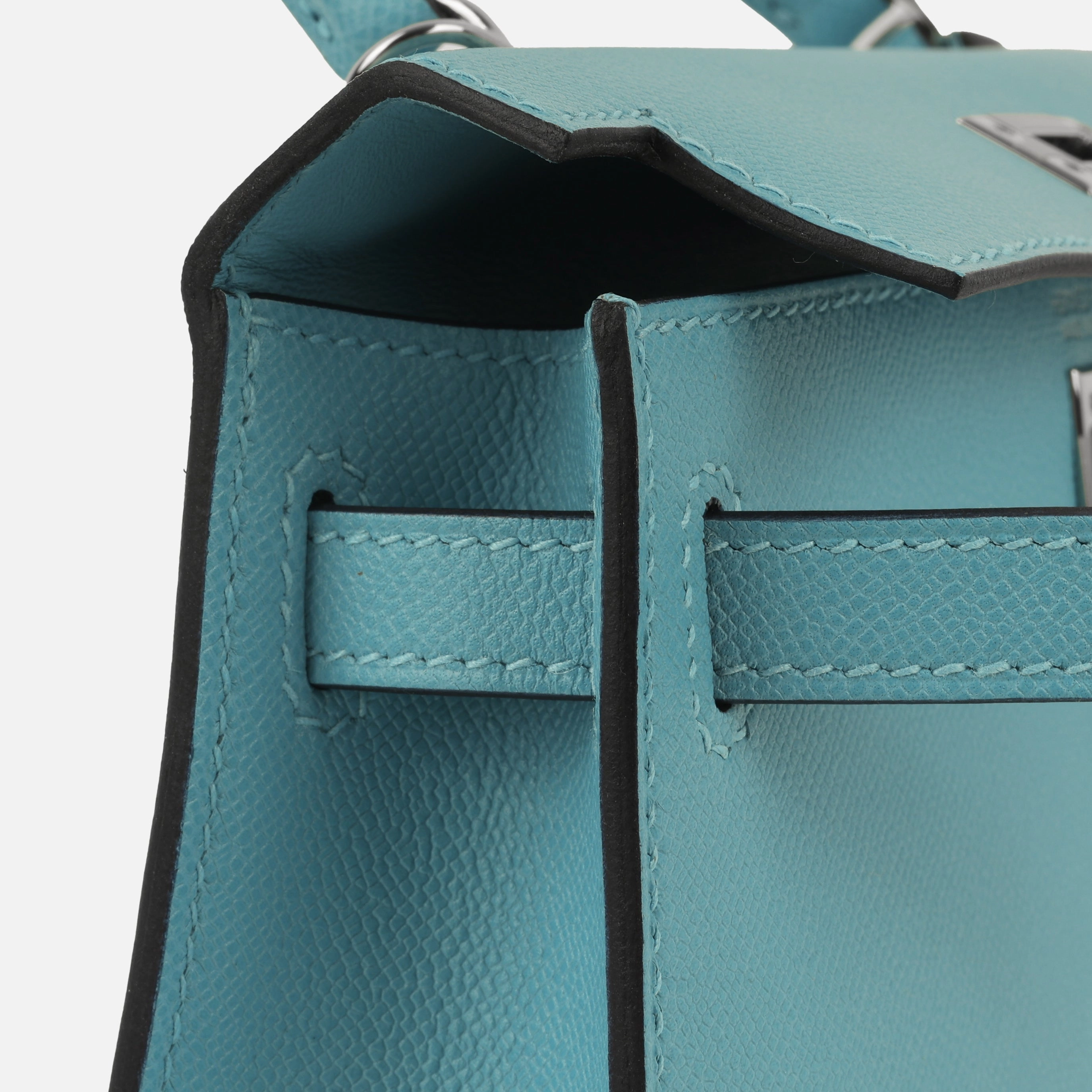 Herms Mini Kelly - Bleu Du Nord