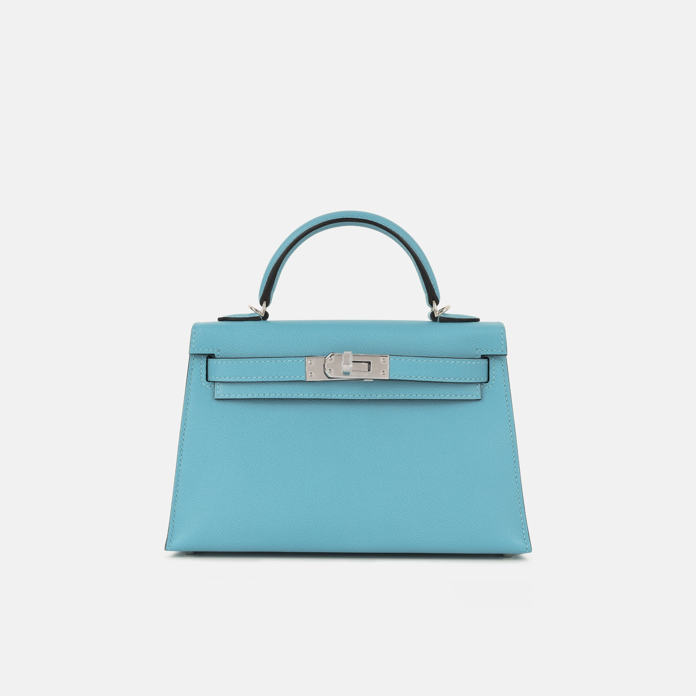 Herms Mini Kelly - Bleu Du Nord