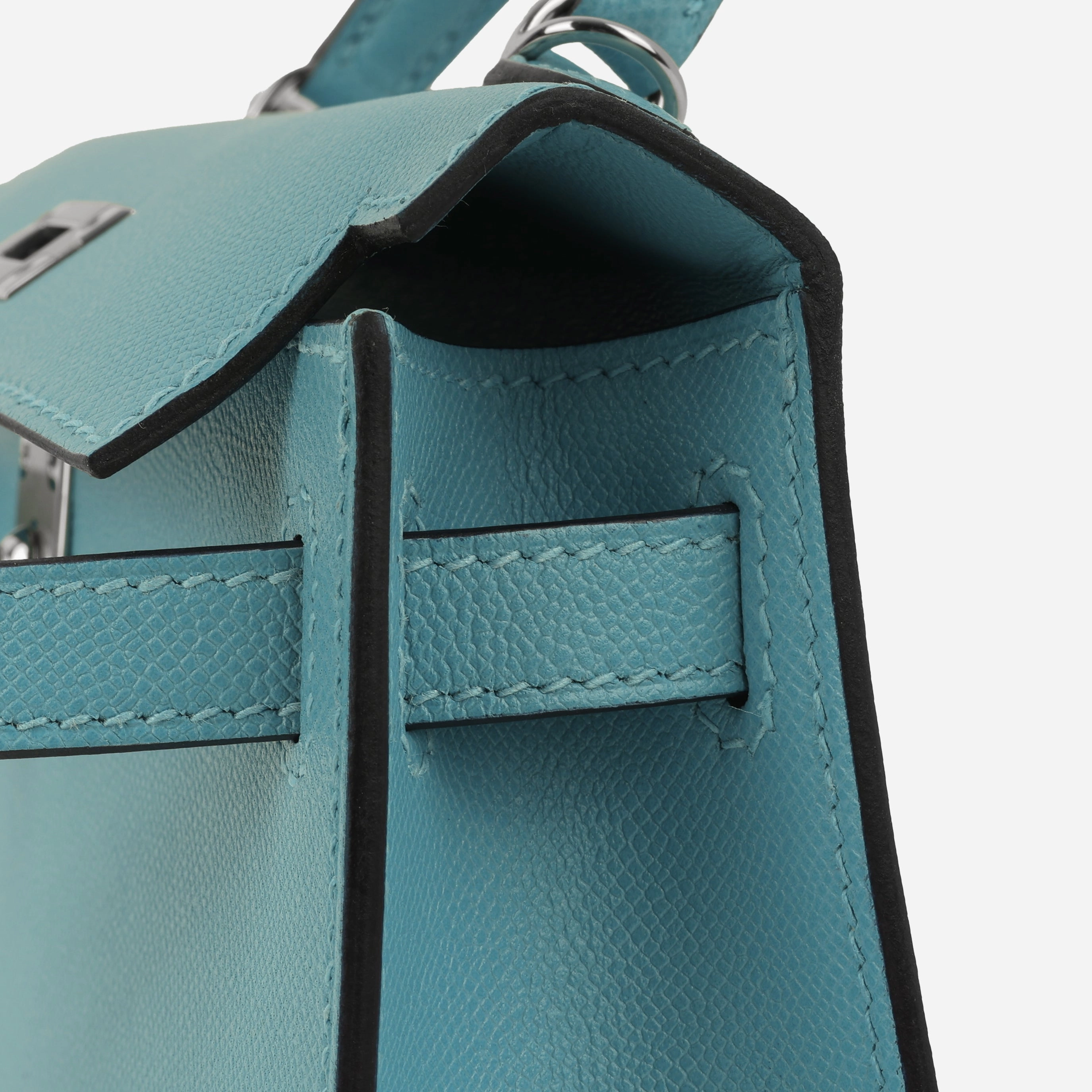 Herms Mini Kelly - Bleu Du Nord