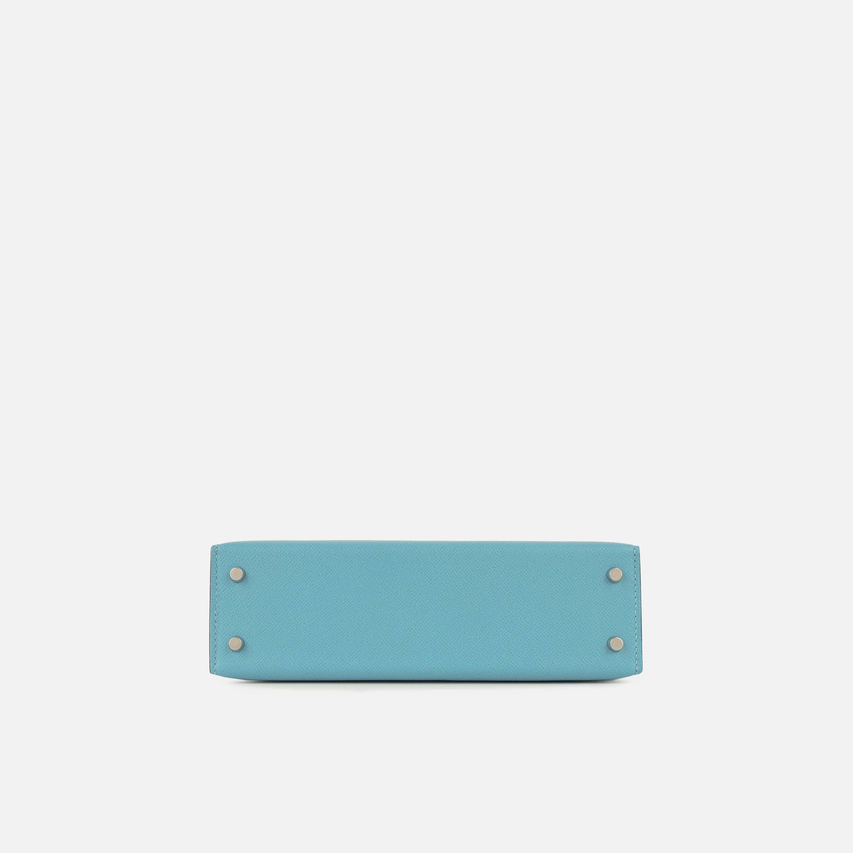 Herms Mini Kelly - Bleu Du Nord