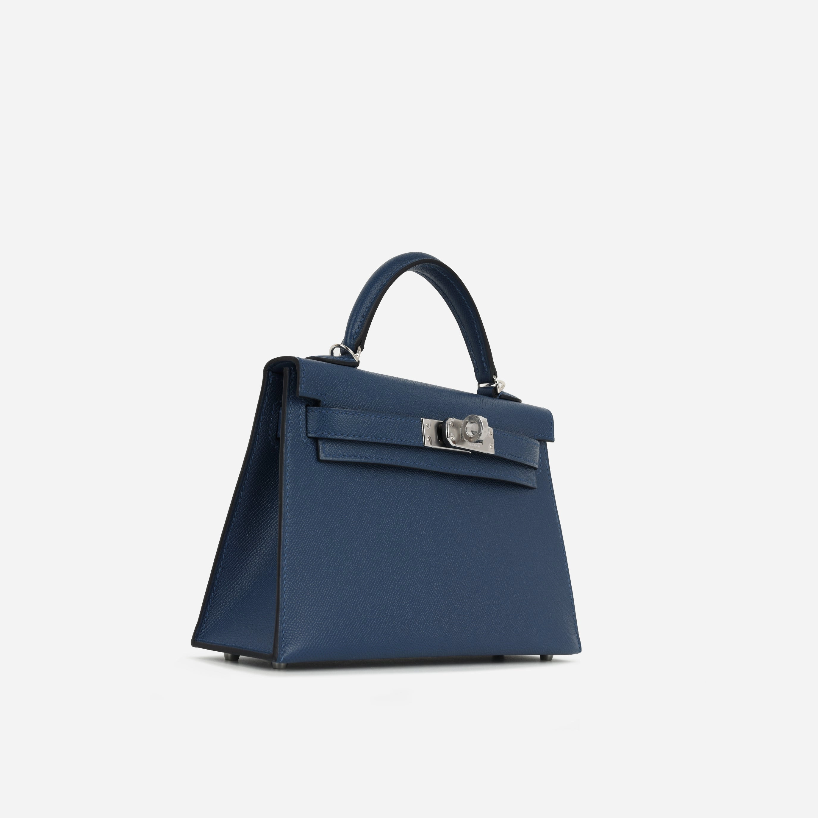 Herms Mini Kelly - Bleu Tie Madame
