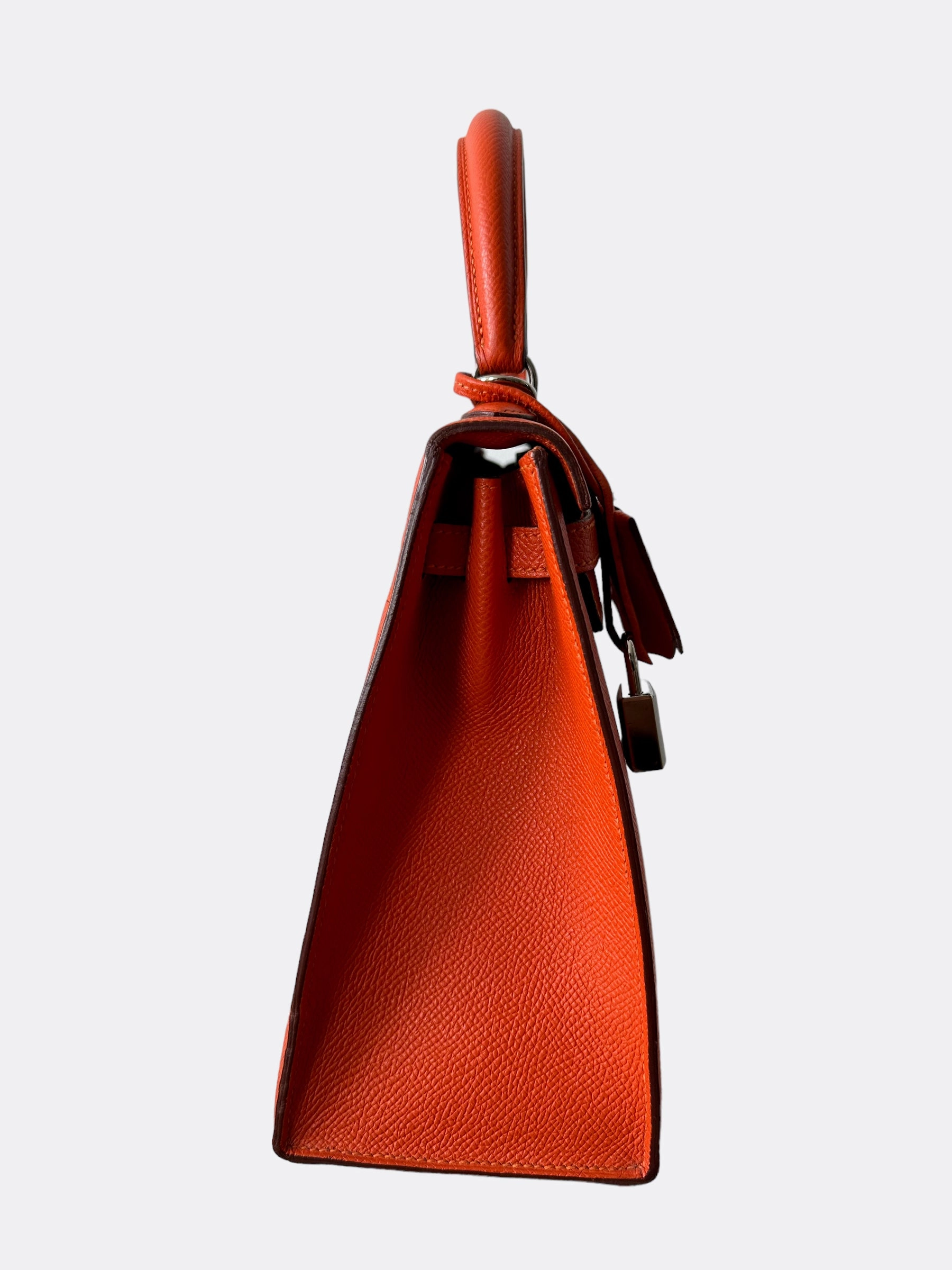 Herms Orange Epsom Kelly 25