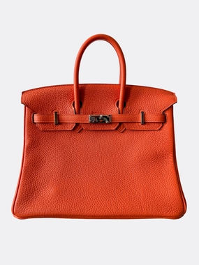 Herms Orange Togo Birkin 25