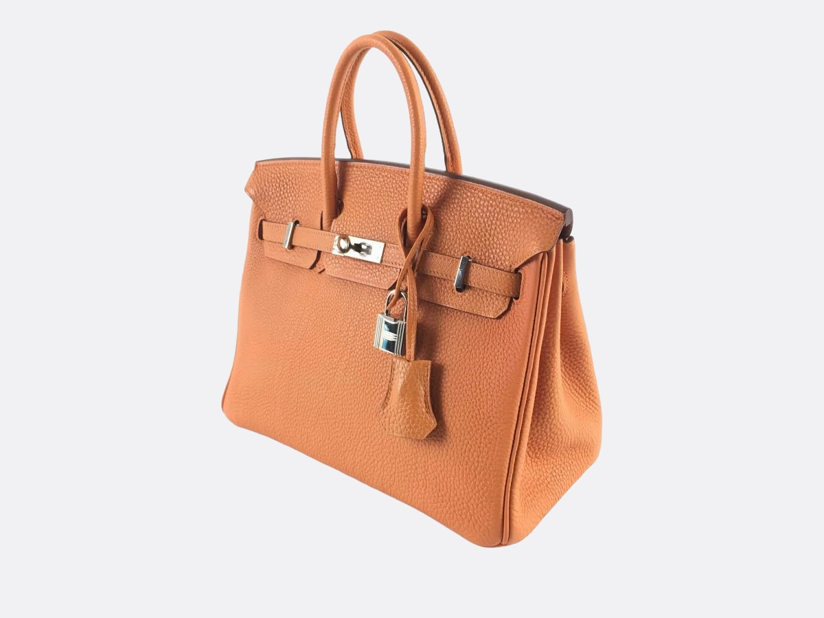 Herms Orange Togo Leather Birkin 25