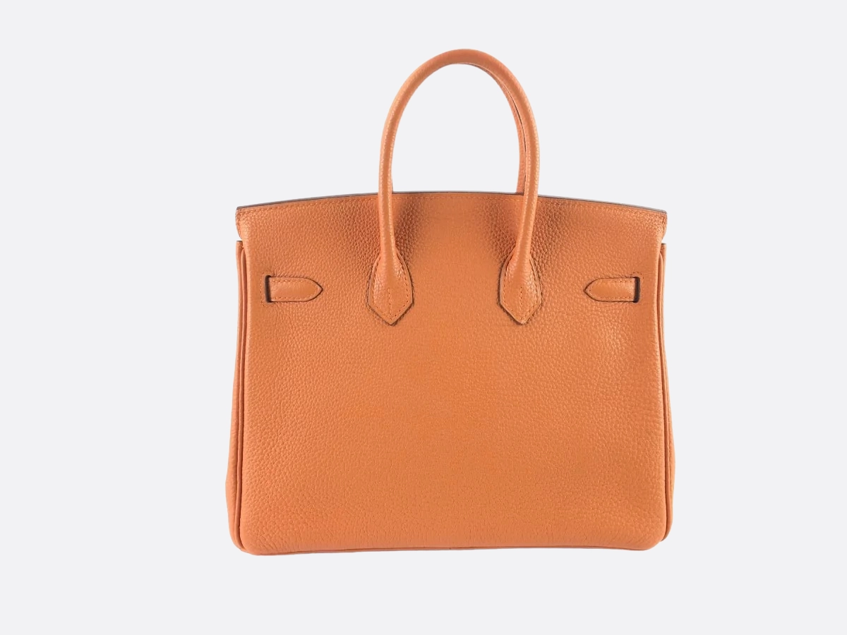 Herms Orange Togo Leather Birkin 25