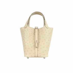 Herms Picotin 18 - Parchemin Ostrich (NWT)