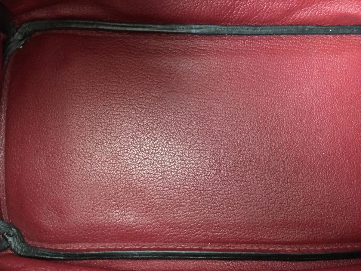 Herms Rouge Taurillon Clemence Leather Birkin 30