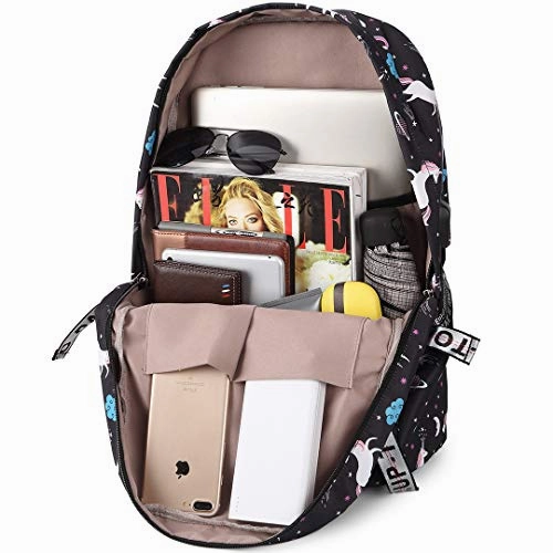 Hey Yoo HY790 Cute Rabbit School Backpack Travel Casual Hiking Daypack Laptop Book Bag School Bag Backpack for Teen Girls Women (Orange)