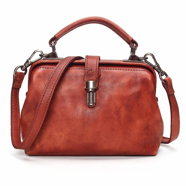 High Quality Classic Vintage Women Leather Shoulder Bag Female Causal Totes For Daily Office Lady