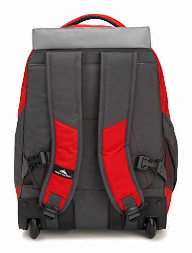 High Sierra Chaser Wheeled Laptop Backpack, Crimson/Mercury