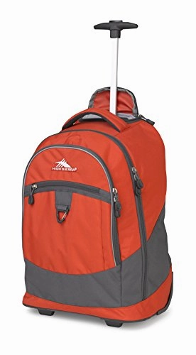High Sierra Chaser Wheeled Laptop Backpack, Crimson/Mercury