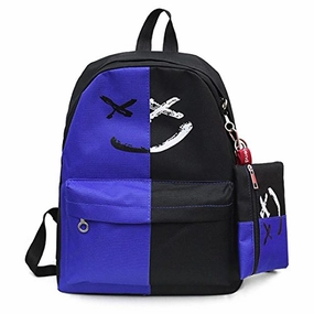 Hot Sale! ?? Shoulder Bags, Neartime Fashion 2Pcs Women Versatile Patchwork Zipper Bookbags