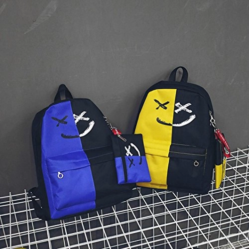 Hot Sale! ?? Shoulder Bags, Neartime Fashion 2Pcs Women Versatile Patchwork Zipper Bookbags