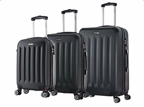 Inusa Philadelphia Lightweight Hardside Spinner 3 Piece Set 19?& 23?& 27?Black