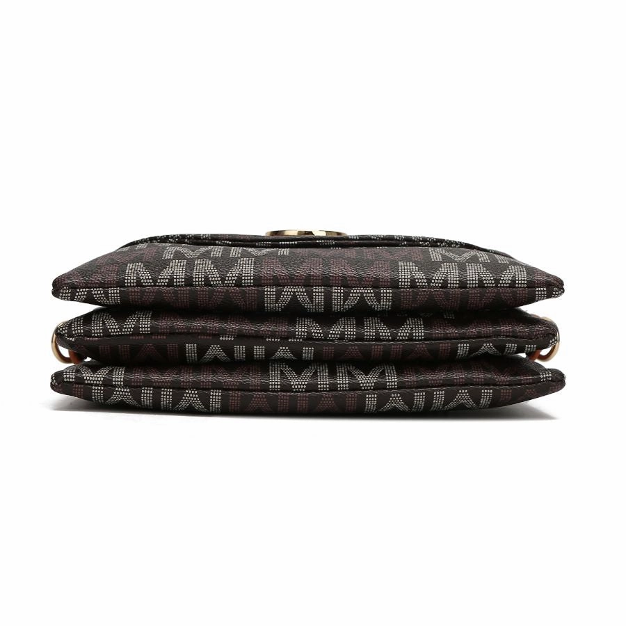 Ishani Five Compartments M Signature Crossbody Bag