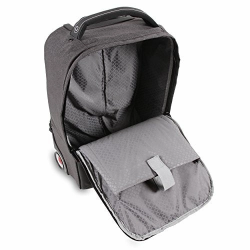J World New York Sway Laptop Rolling Backpack, Black