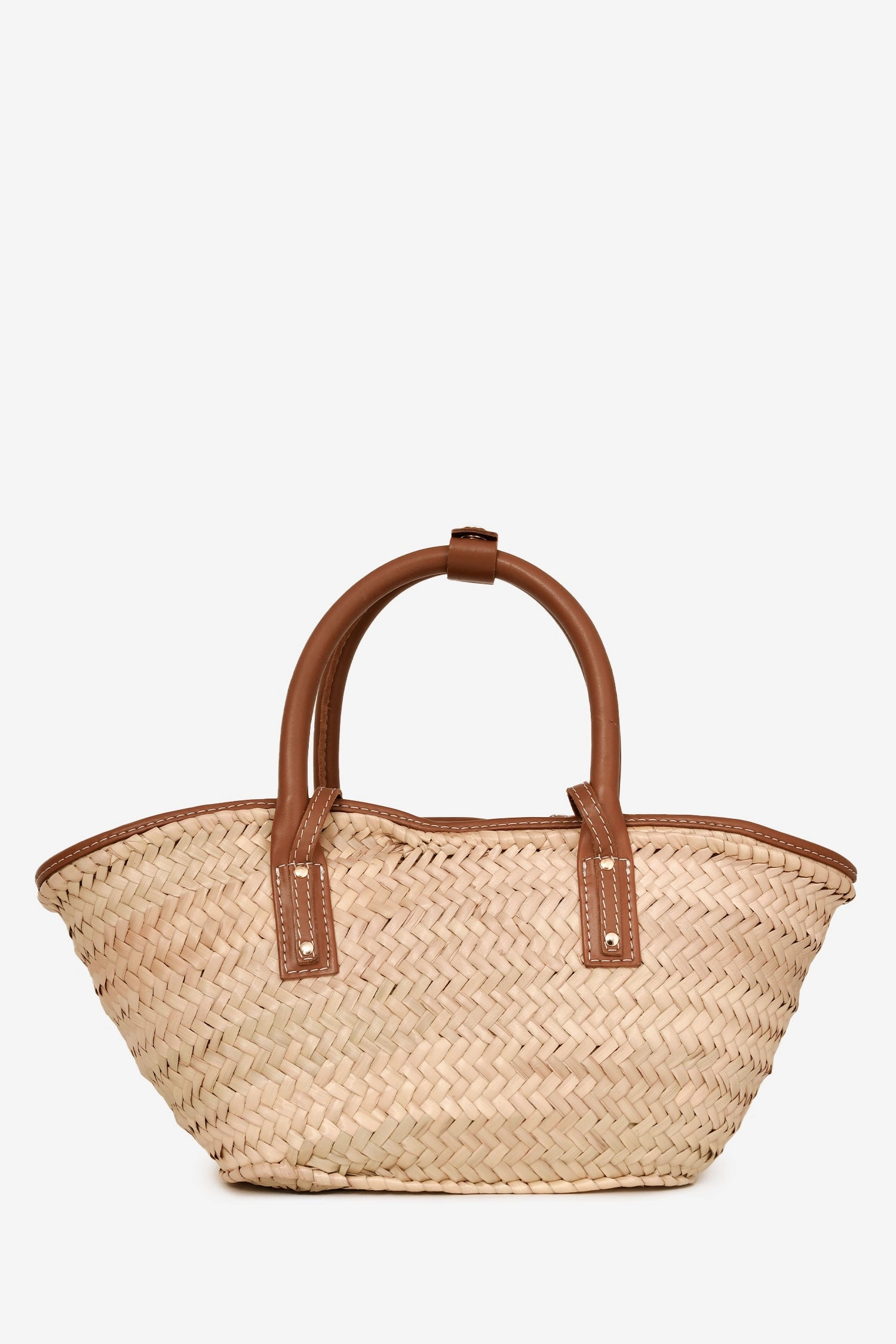 Jacquemus Brown Leather Soli Basket Tote