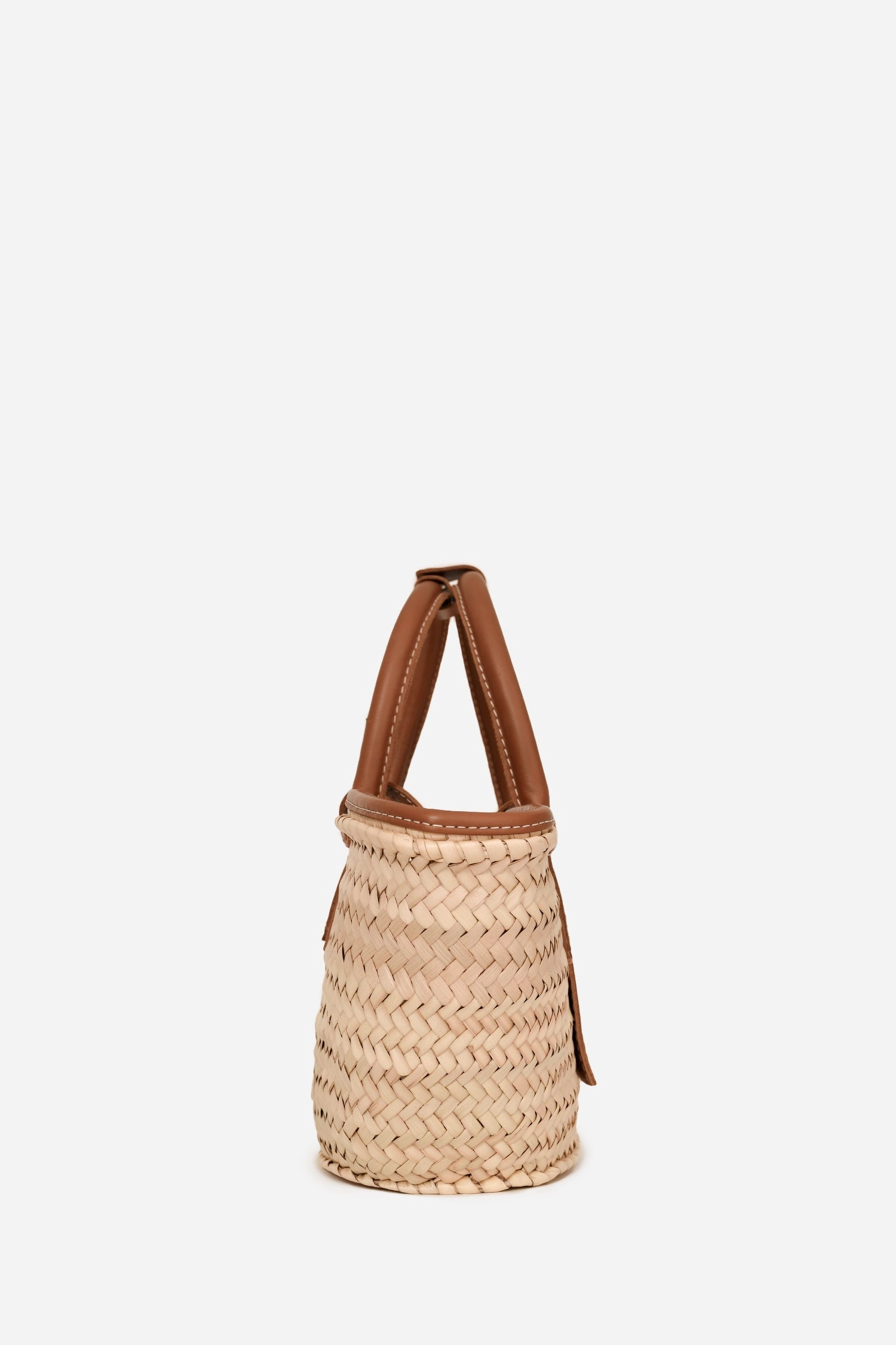 Jacquemus Brown Leather Soli Basket Tote