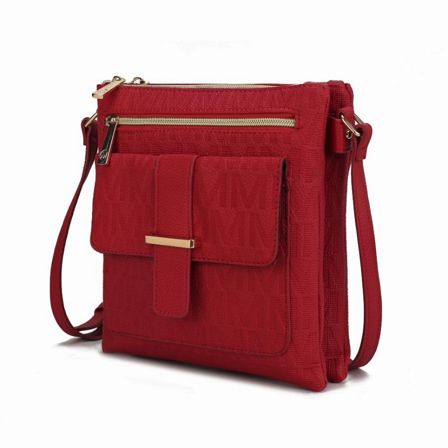 Janni Signature Embossed Crossbody Bag
