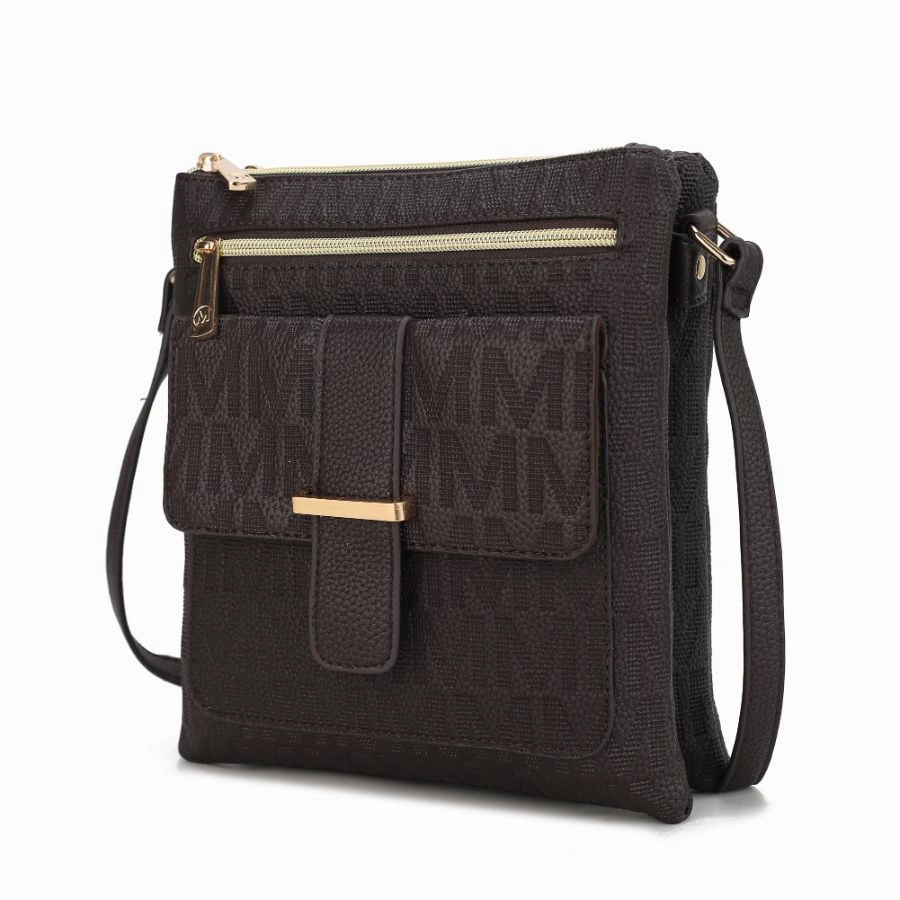 Janni Signature Embossed Crossbody Bag