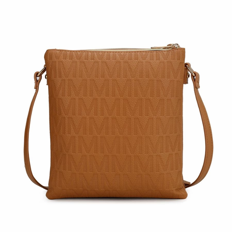 Janni Signature Embossed Crossbody Bag