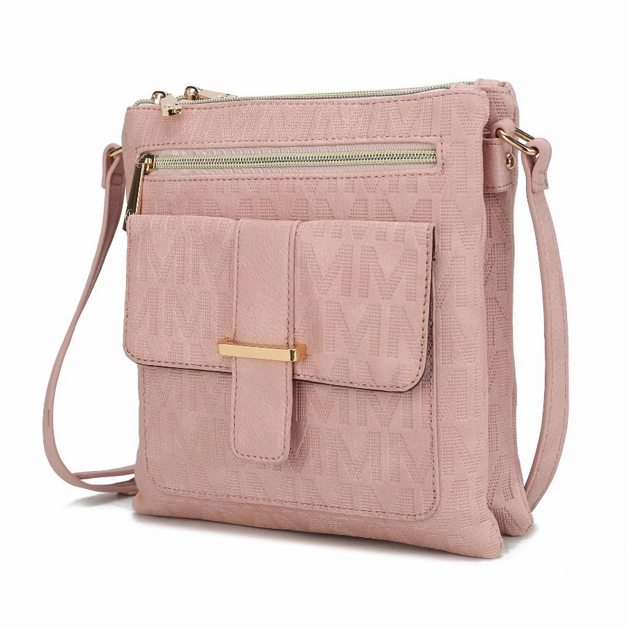 Janni Signature Embossed Crossbody Bag