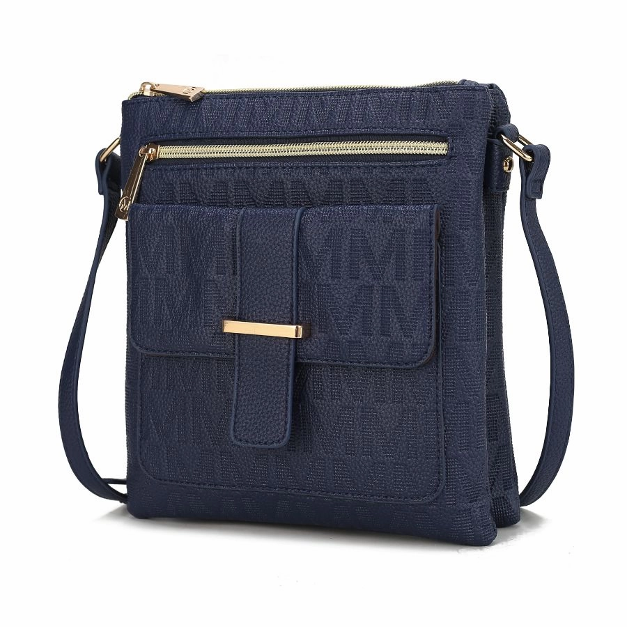 Janni Signature Embossed Crossbody Bag