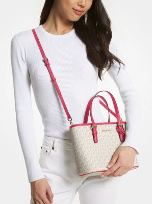 Jet Set Travel Extra-Small Logo Top-Zip Tote Bag