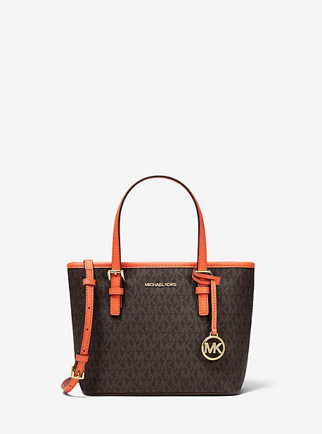 Jet Set Travel Extra-Small Logo Top-Zip Tote Bag