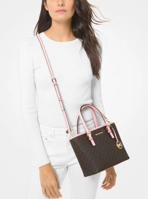 Jet Set Travel Extra-Small Logo Top-Zip Tote Bag