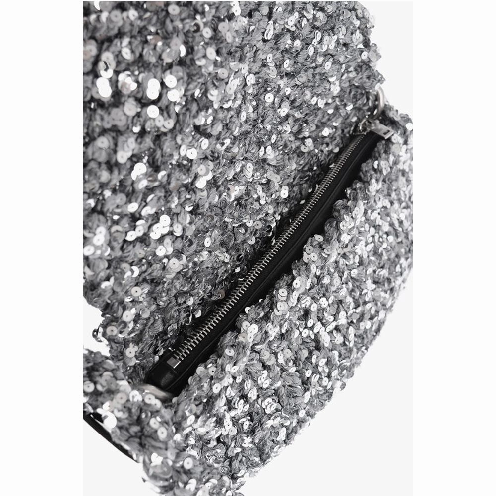 Jil Sander Knitted Shoulder Bag With Sequins