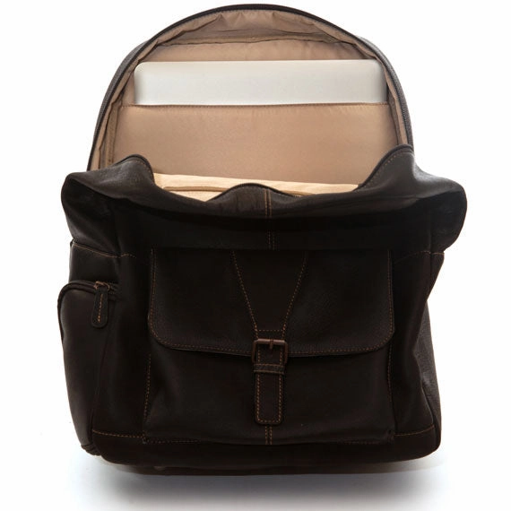 Jill-E Designs Jack Hemingway 15In Leather Laptop Backpack