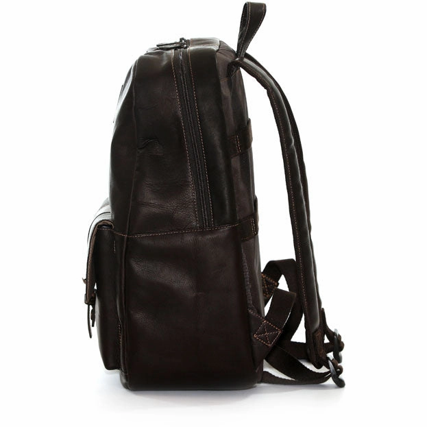 Jill-E Designs Jack Hemingway 15In Leather Laptop Backpack