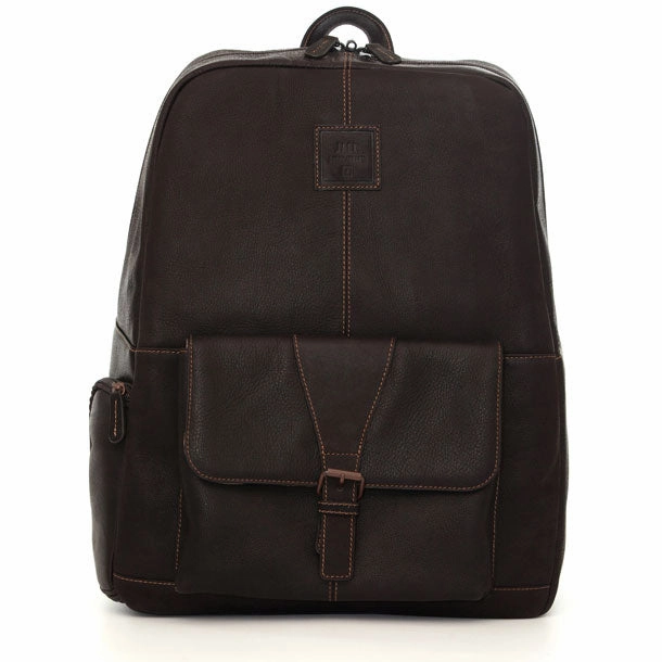 Jill-E Designs Jack Hemingway 15In Leather Laptop Backpack