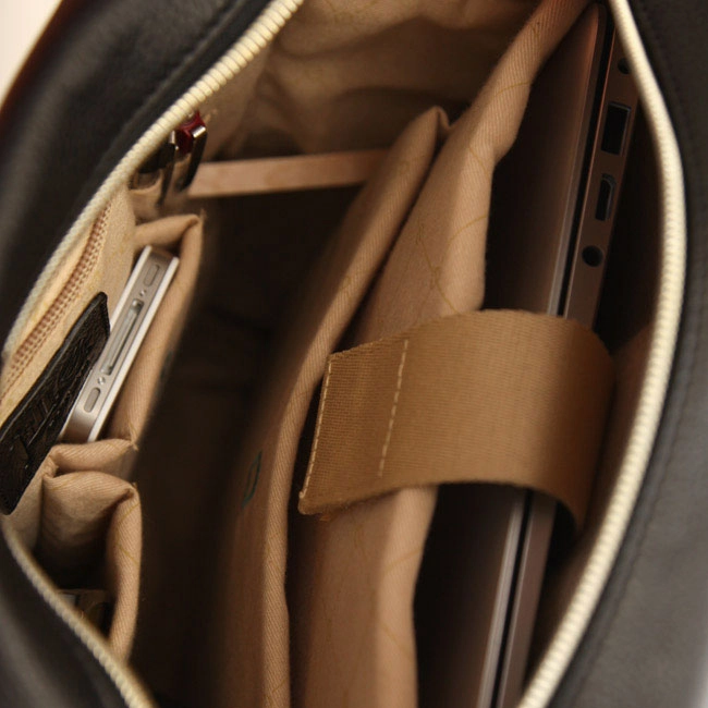 Jill-E Designs Jill-E Olivia 13In Leather Laptop Bag