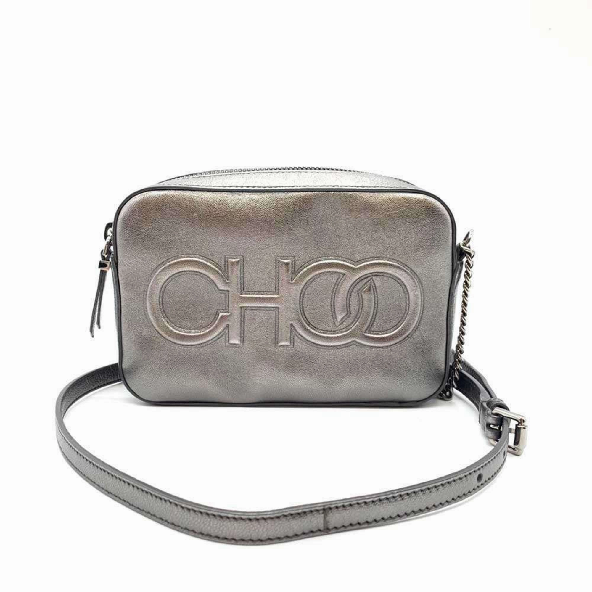 Jimmy Choo Leather Pochette Shoulder Bag (Pre-Owned)