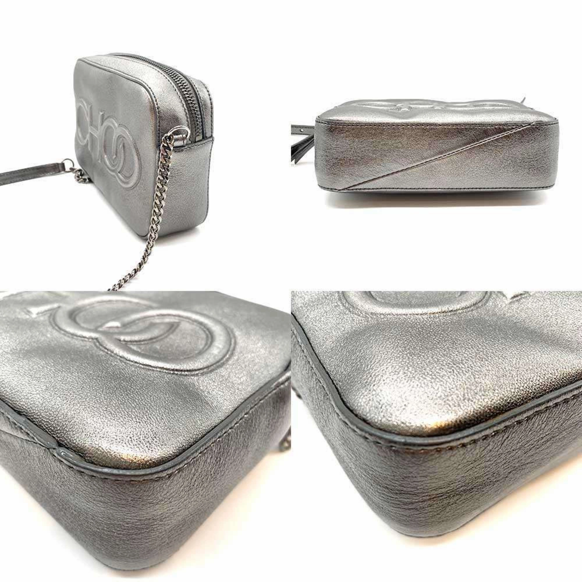 Jimmy Choo Leather Pochette Shoulder Bag (Pre-Owned)