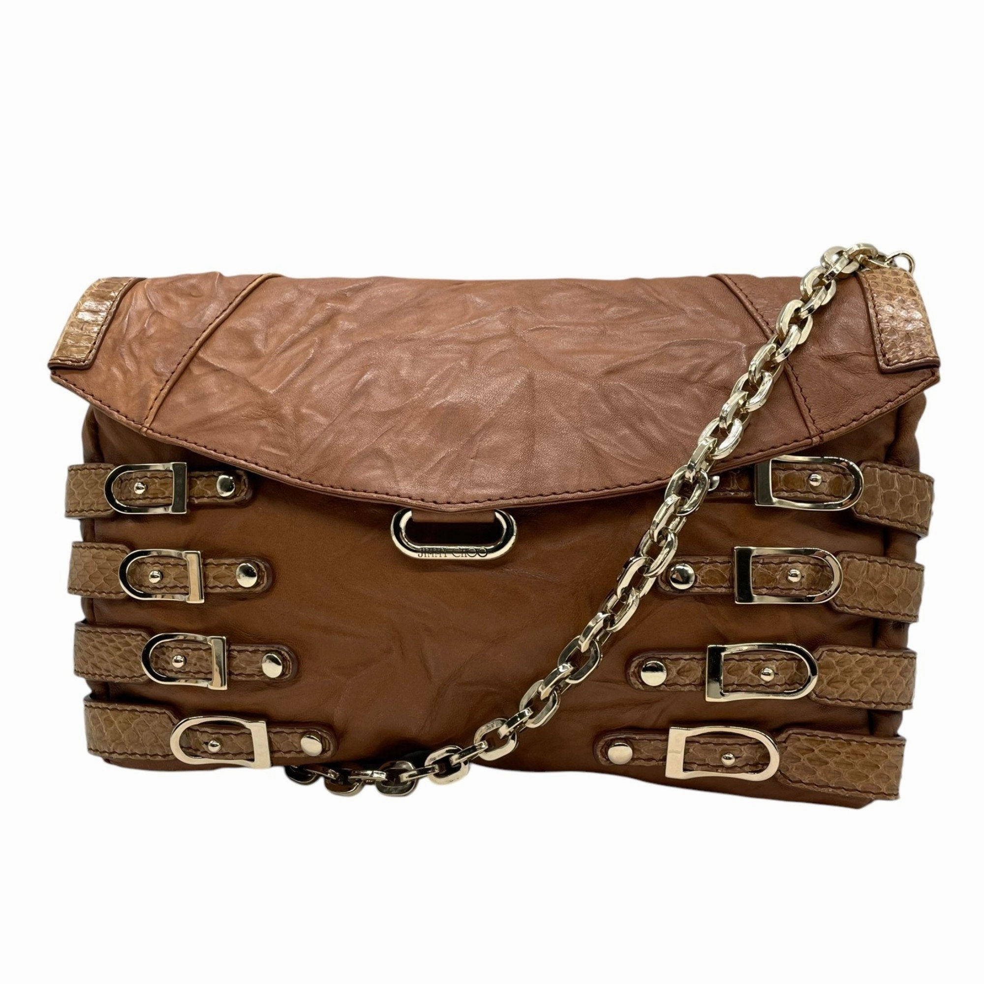 Jimmy Choo Leather Shoulder Bag (Pre-Owned)