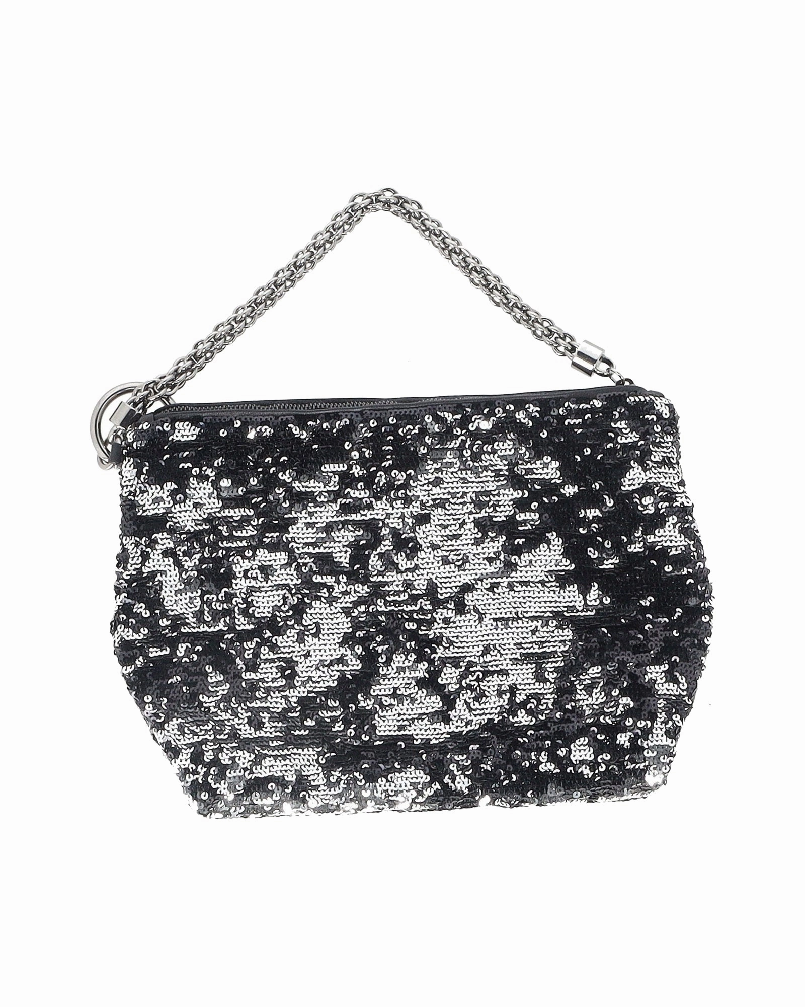 Jimmy Choo Medium Callie Clutch Bag In Black Sequins