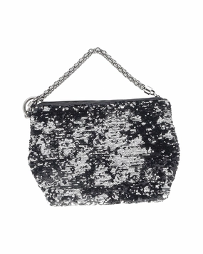 Jimmy Choo Medium Callie Clutch Bag In Black Sequins