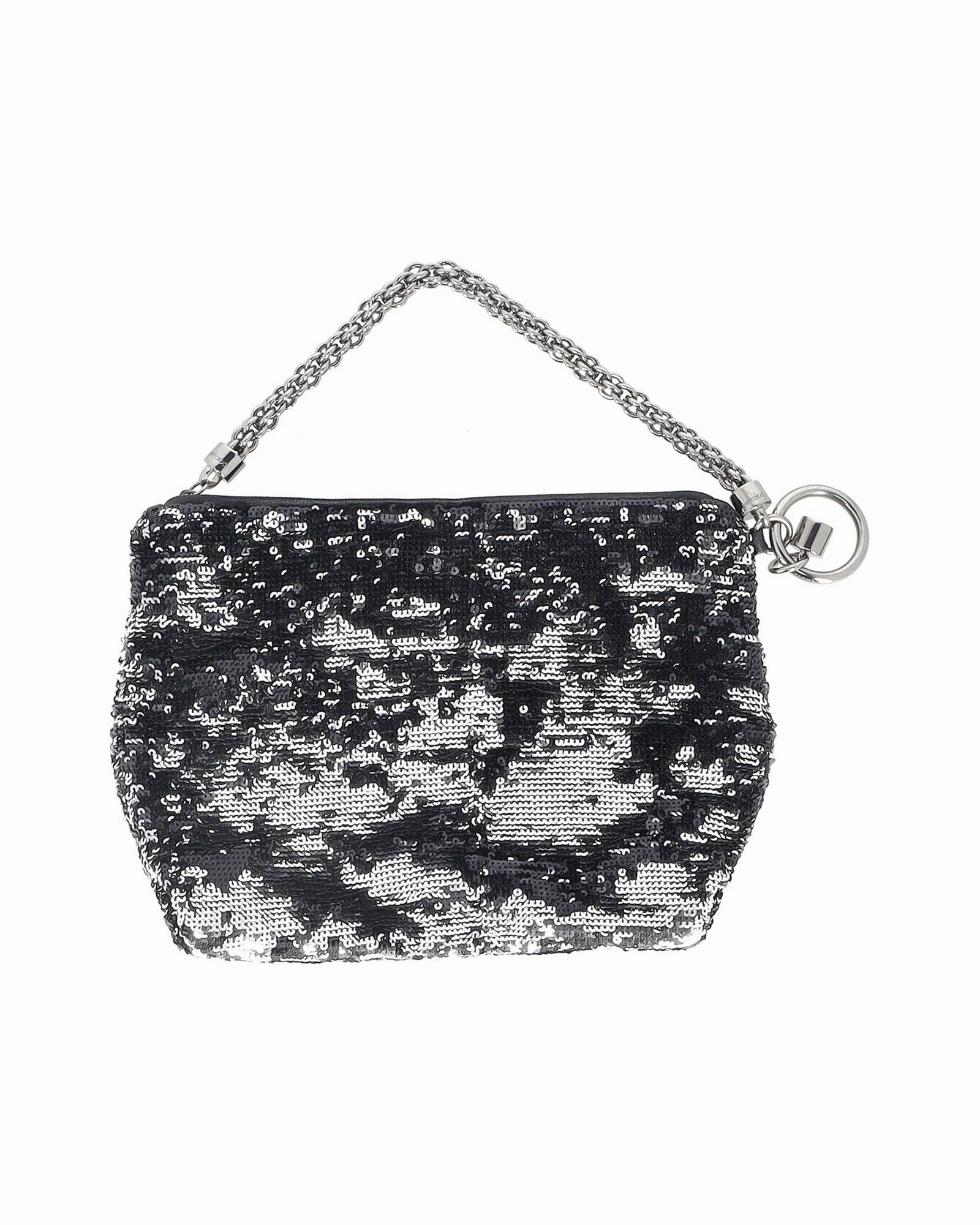 Jimmy Choo Medium Callie Clutch Bag In Black Sequins