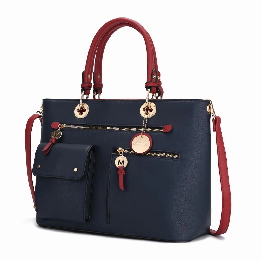 Julia Multi-Pocket Satchel Handbag