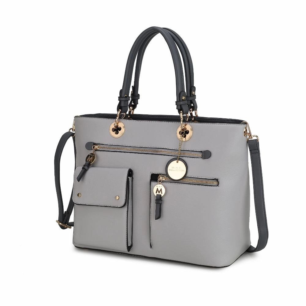 Julia Multi-Pocket Satchel Handbag