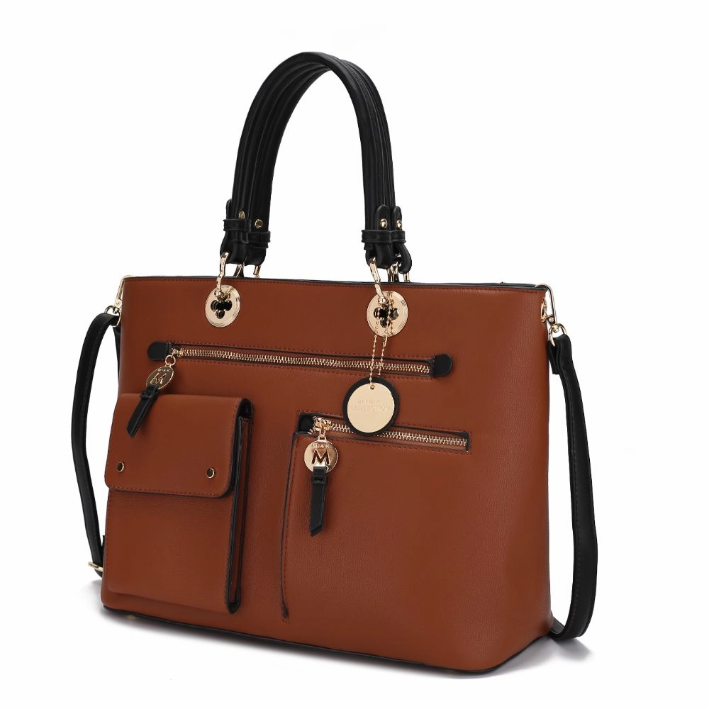 Julia Multi-Pocket Satchel Handbag