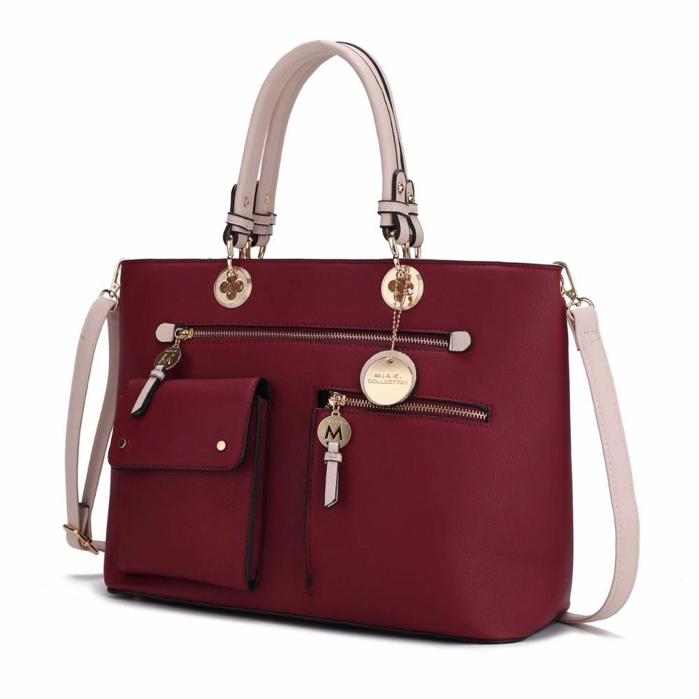 Julia Multi-Pocket Satchel Handbag