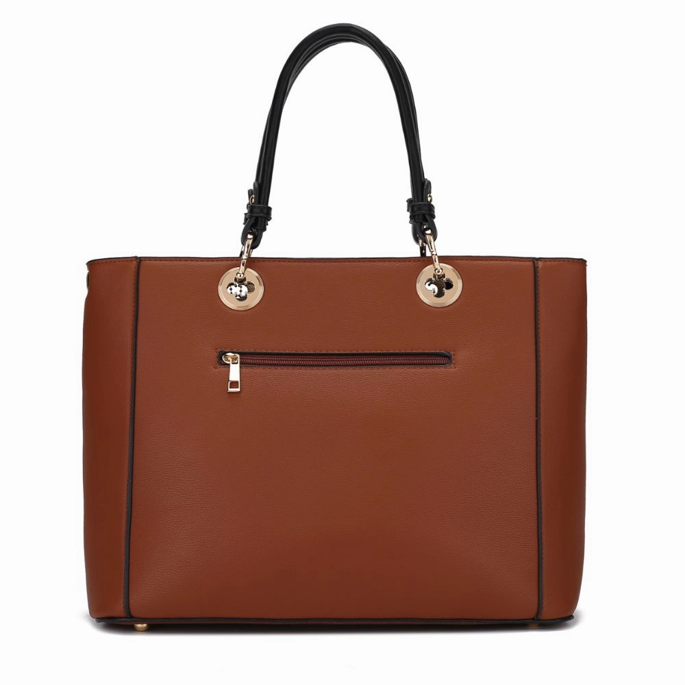 Julia Multi-Pocket Satchel Handbag