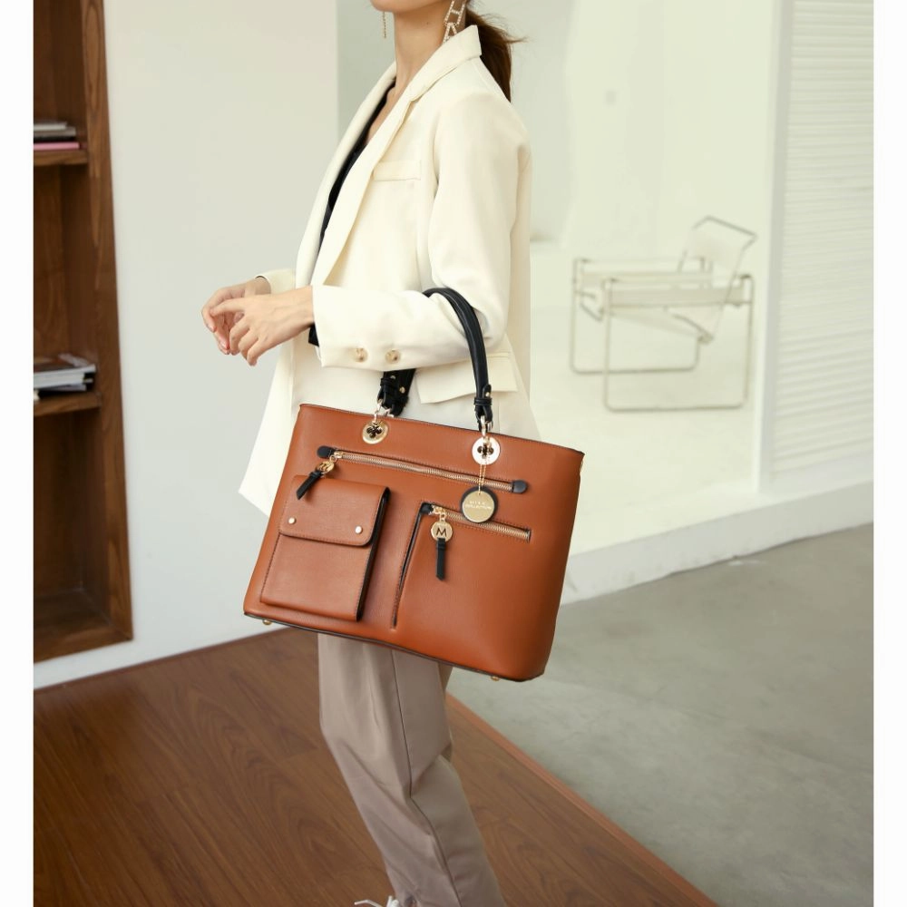 Julia Multi-Pocket Satchel Handbag