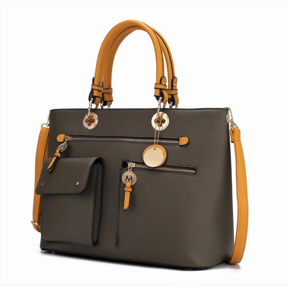 Julia Multi-Pocket Satchel Handbag
