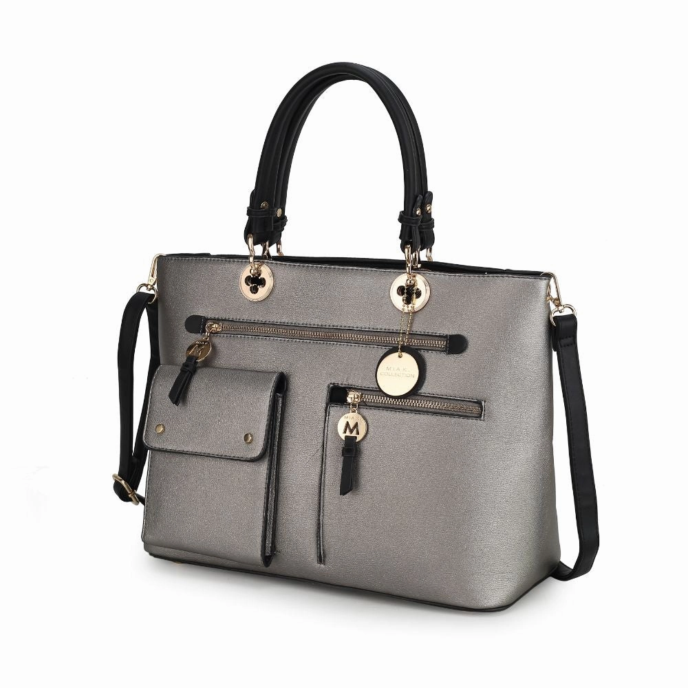 Julia Multi-Pocket Satchel Handbag