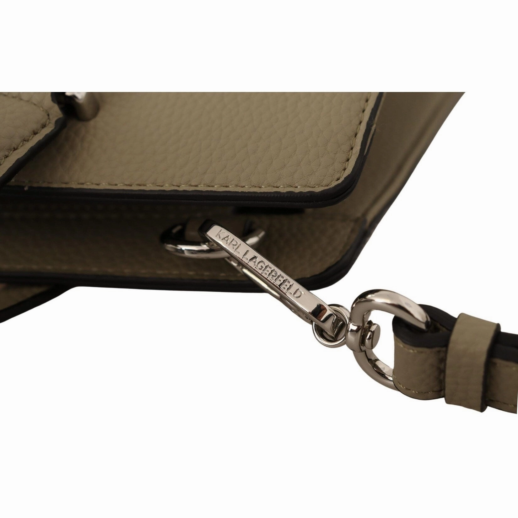 Karl Lagerfeld Enchanting Sage Green Leather Women's Tote